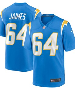 Brenden Jaimes 64 Los Angeles Chargers Game Jersey - Powder Blue