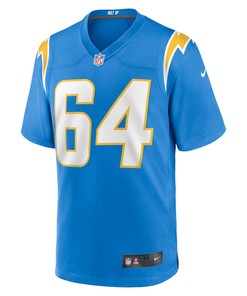 Brenden Jaimes 64 Los Angeles Chargers Game Jersey - Powder Blue