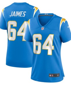 Brenden Jaimes 64 Los Angeles Chargers Women's Game Jersey - Powder Blue