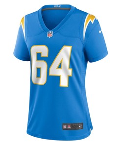 Brenden Jaimes 64 Los Angeles Chargers Women's Game Jersey - Powder Blue