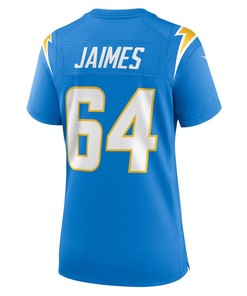 Brenden Jaimes 64 Los Angeles Chargers Women's Game Jersey - Powder Blue