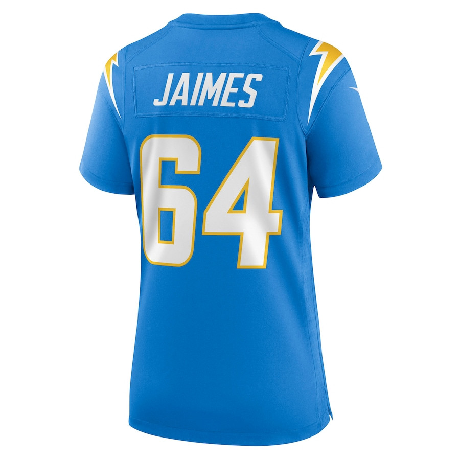 Brenden Jaimes 64 Los Angeles Chargers Women's Game Jersey - Powder Blue