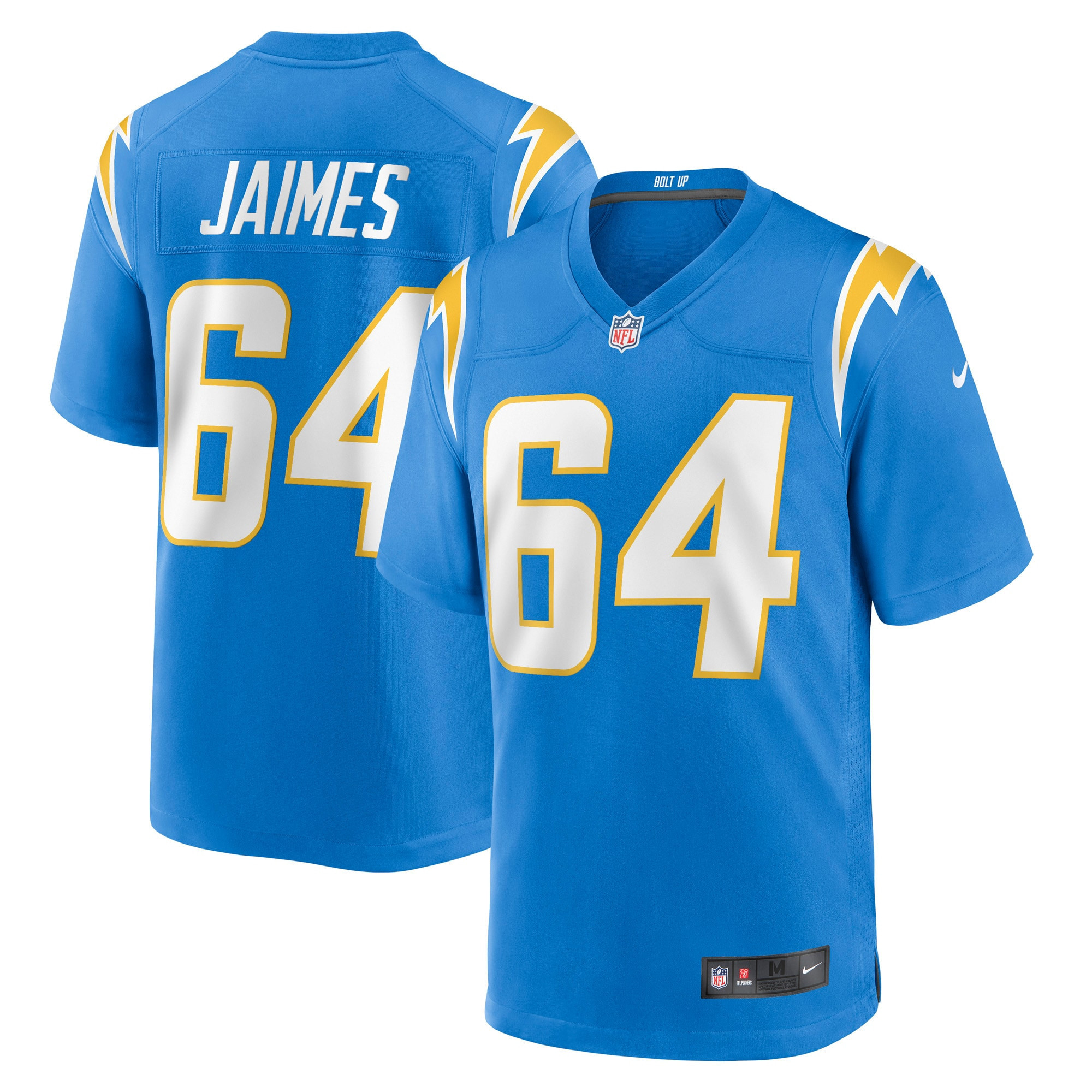 Brenden Jaimes Los Angeles Chargers Game Jersey - Powder Blue Nfl
