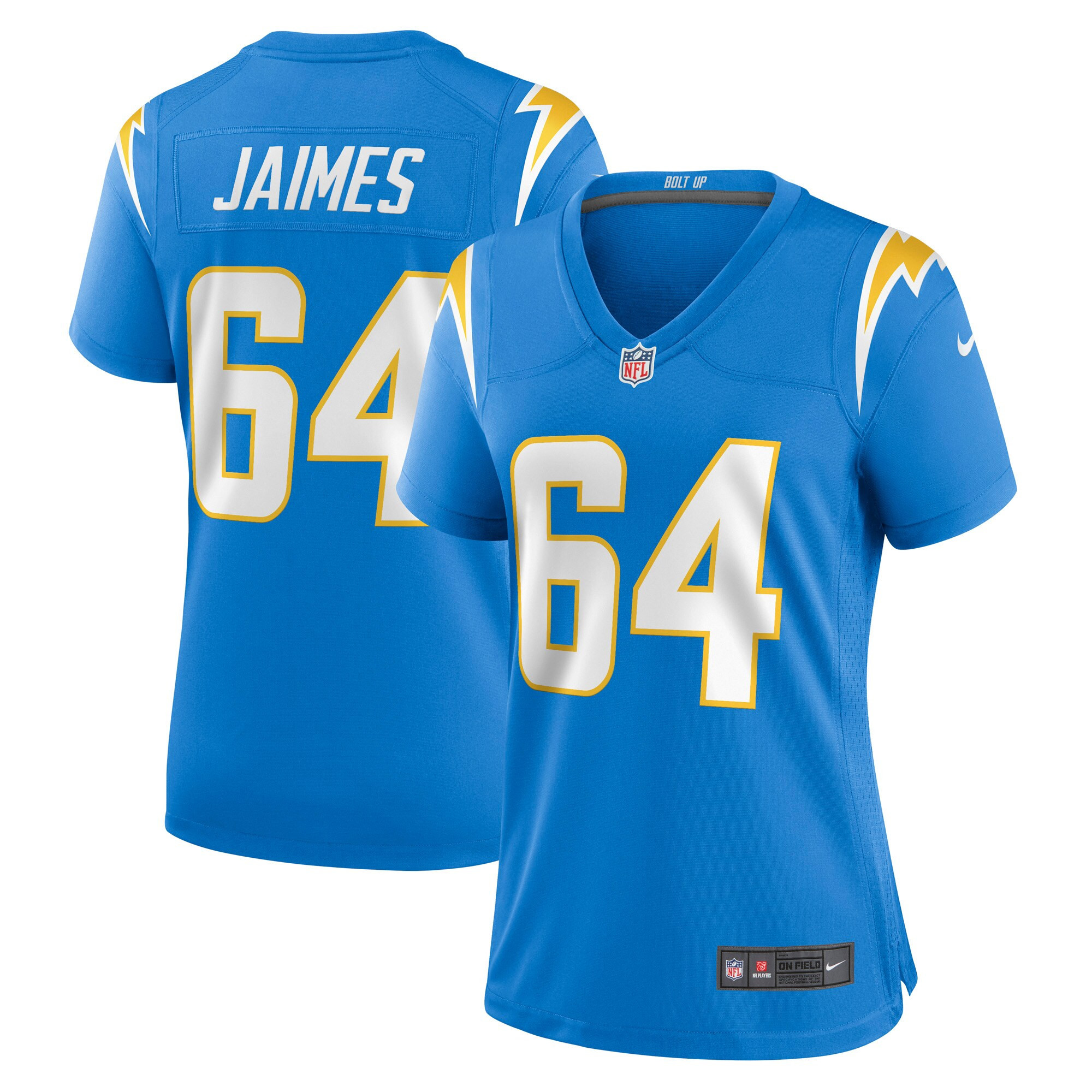 Brenden Jaimes Los Angeles Chargers Womens Game Jersey - Powder Blue Nfl