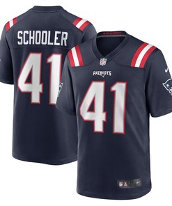 Brenden Schooler New England Patriots Game Player Jersey - Navy