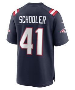 Brenden Schooler New England Patriots Game Player Jersey - Navy
