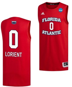 Brenen Lorient 0 FAU Owls 2023 March Madness Basketball Men Jersey- Red