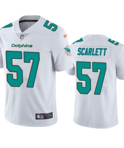 Brennan Scarlett 57 Miami Dolphins White Vapor Limited Jersey