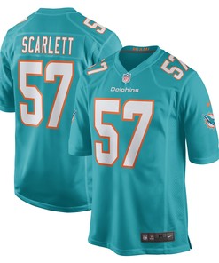 Brennan Scarlett Miami Dolphins Game Jersey - Aqua Nfl