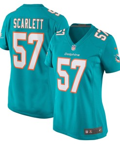 Brennan Scarlett Miami Dolphins Womens Game Jersey - Aqua Nfl
