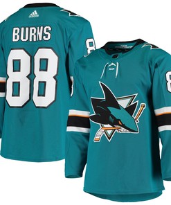 Brent Burns San Jose Sharks Adidas Home Authentic Team Player Jersey - Teal Nhl
