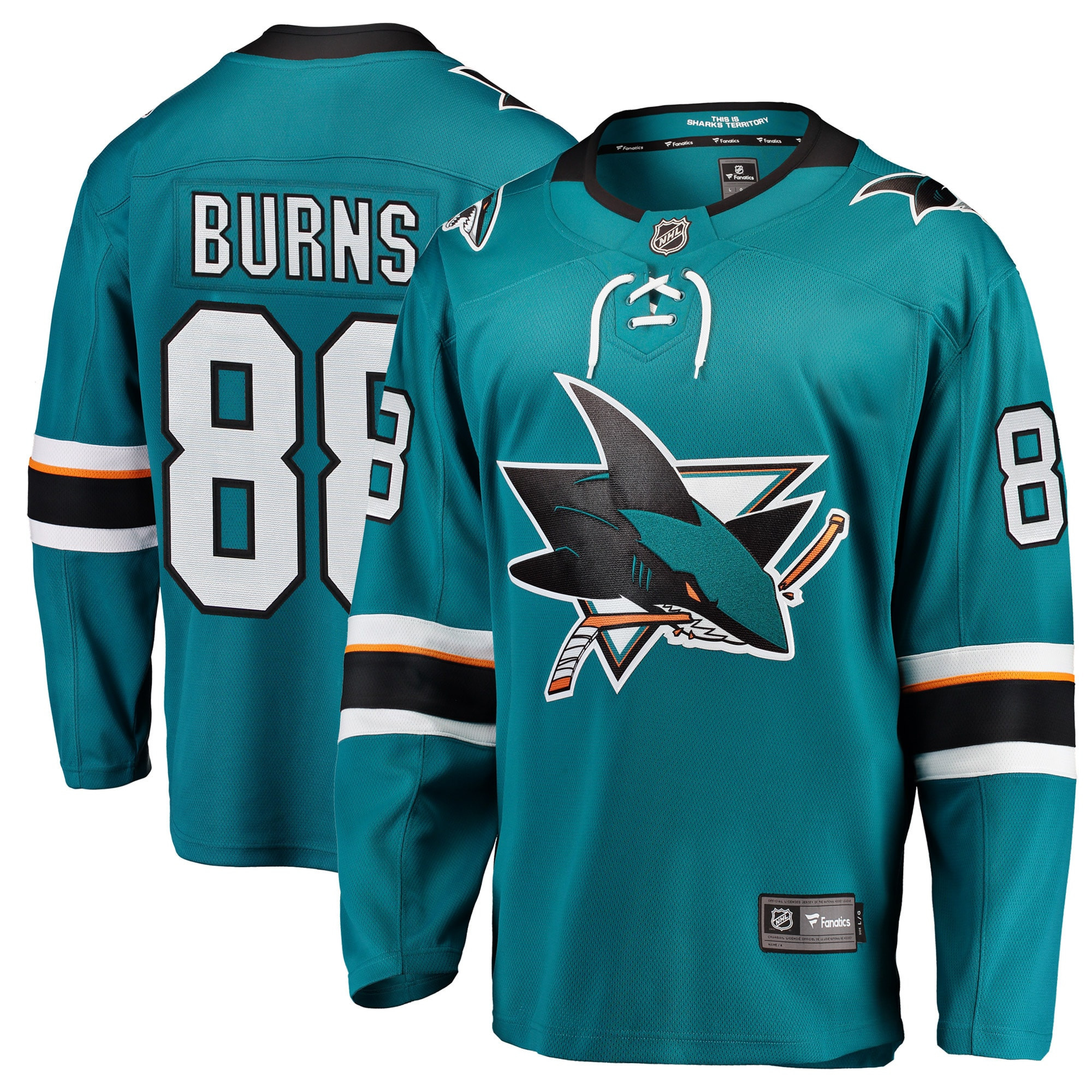Brent Burns San Jose Sharks Fanatics Branded Home Breakaway Player Jersey - Teal Nhl