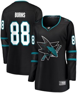 Brent Burns San Jose Sharks Fanatics Branded Womens Alternate Breakaway Player Jersey - Black Nhl