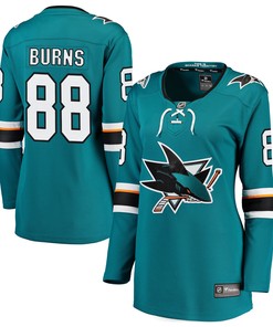 Brent Burns San Jose Sharks Fanatics Branded Womens Home Breakaway Player Jersey Teal Nhl