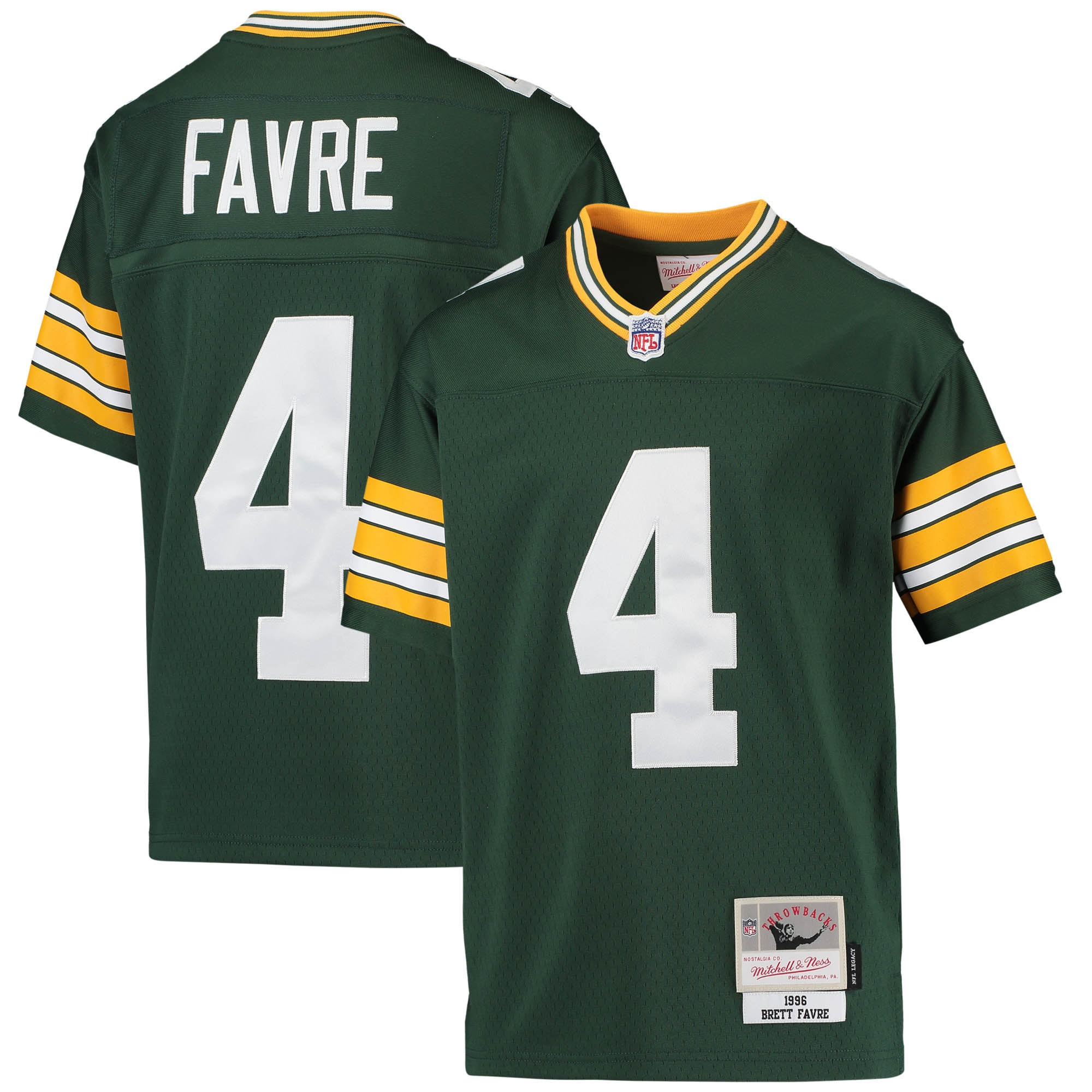 Brett Favre Green Bay Packers Mitchell & Ness 1996 Retired Player Legacy Jersey - Green Nfl