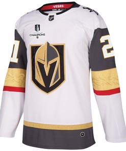 Brett Howden 21 Vegas Golden Knights Stanley Cup 2023 Champions Patch Away Breakaway Men Jersey - White