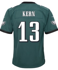 Brett Kern 13 Philadelphia Eagles Super Bowl LVII Champions 2 Stars 2 Stars Youth Game Jersey - Black
