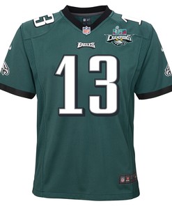 Brett Kern 13 Philadelphia Eagles Super Bowl LVII Champions 2 Stars 2 Stars Youth Game Jersey - Black