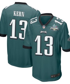 Brett Kern 13 Philadelphia Eagles Super Bowl LVII Champions 2 Stars Men Game Jersey - Midnight Green