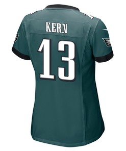 Brett Kern 13 Philadelphia Eagles Super Bowl LVII Champions 2 Stars Women Game Jersey - Midnight Green