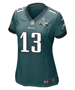 Brett Kern 13 Philadelphia Eagles Super Bowl LVII Champions 2 Stars Women Game Jersey - Midnight Green