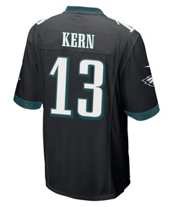 Brett Kern 13 Philadelphia Eagles Super Bowl LVII Champions Men Game Jersey - Black