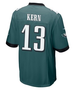 Brett Kern 13 Philadelphia Eagles Super Bowl LVII Champions Men Game Jersey - Midnight Green