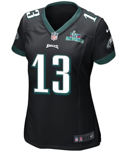 Brett Kern 13 Philadelphia Eagles Super Bowl LVII Champions Women Game Jersey - Black