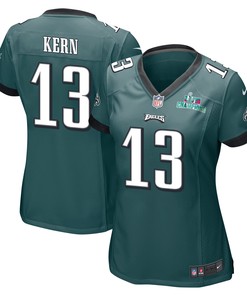 Brett Kern 13 Philadelphia Eagles Super Bowl LVII Champions Women Game Jersey - Midnight Green