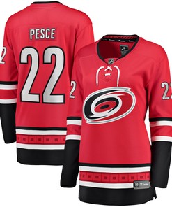 Brett Pesce Carolina Hurricanes Fanatics Branded Womens Home Breakaway Player Jersey - Red Nhl