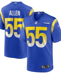 Brian Allen Los Angeles Rams Game Jersey - Royal Nfl