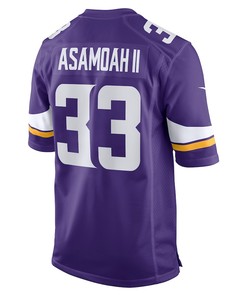 Brian Asamoah Minnesota Vikings Player Game Jersey - Purple