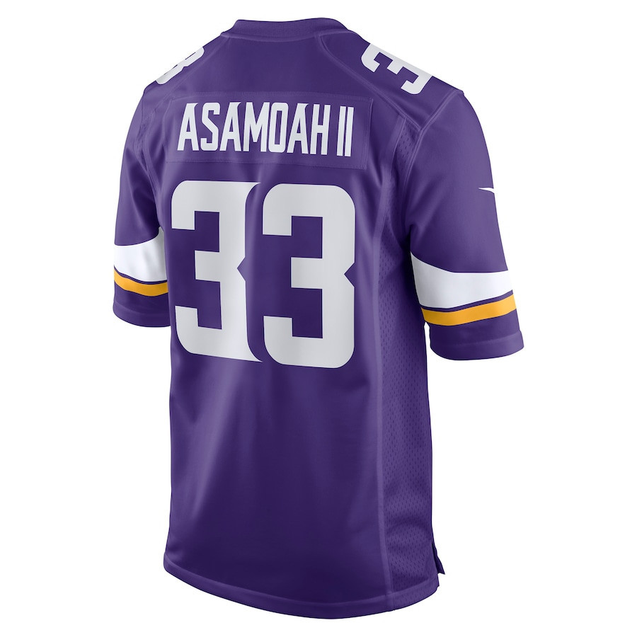Brian Asamoah Minnesota Vikings Player Game Jersey - Purple