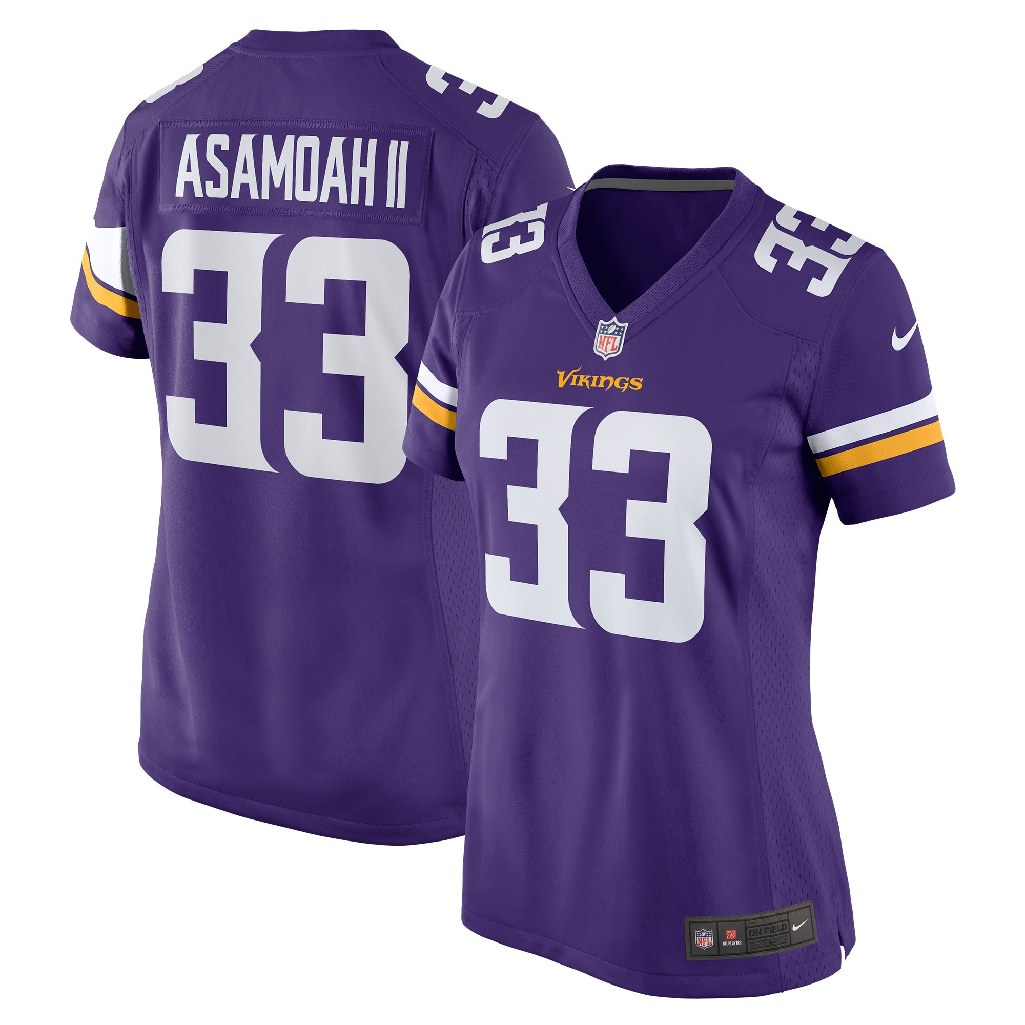 Brian Asamoah Minnesota Vikings Womens Player Game Jersey - Purple Nfl
