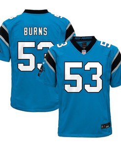 Brian Burns 53 Carolina Panthers Youth Alternate Game Jersey - Blue