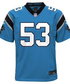 Brian Burns 53 Carolina Panthers Youth Alternate Game Jersey - Blue