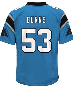 Brian Burns 53 Carolina Panthers Youth Alternate Game Jersey - Blue