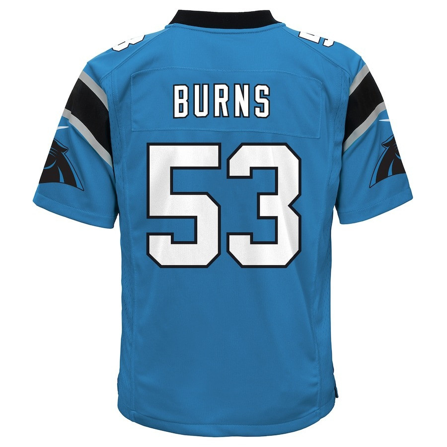 Brian Burns 53 Carolina Panthers Youth Alternate Game Jersey - Blue