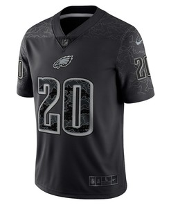 Brian Dawkins 20 Philadelphia Eagles Retired Player RFLCTV Limited Jersey - Black