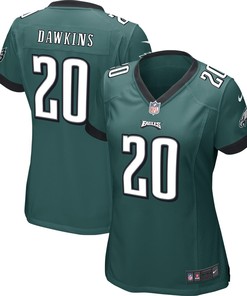 Brian Dawkins Philadelphia Eagles Nike Womens Game Jersey - Midnight Green