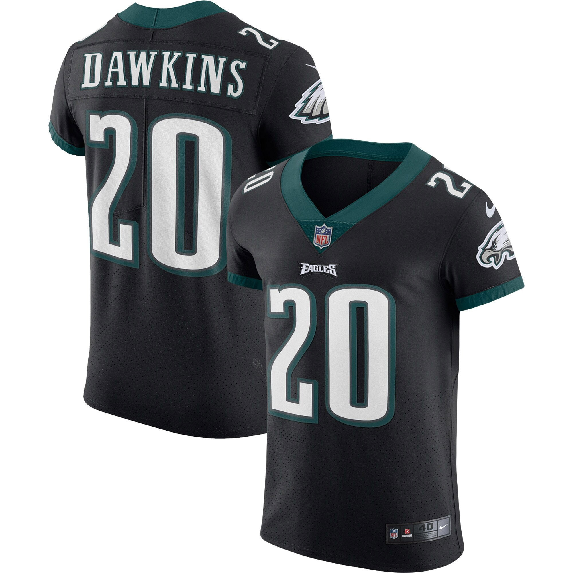 Brian Dawkins Philadelphia Eagles Vapor Elite Retired Player Jersey - Black Nfl