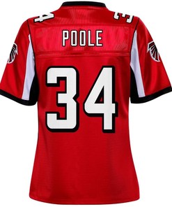 Brian Poole Atlanta Falcons Nfl Pro Line Womens Player Jersey - Red