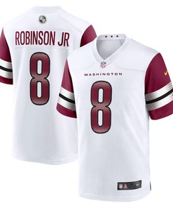 Brian Robinson Jr. 8 Washington Commanders Away Game Player Jersey - White