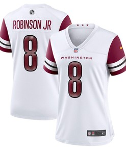 Brian Robinson Jr. 8 Washington Commanders Women's Away Game Player Jersey - White