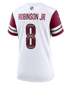 Brian Robinson Jr. 8 Washington Commanders Women's Away Game Player Jersey - White