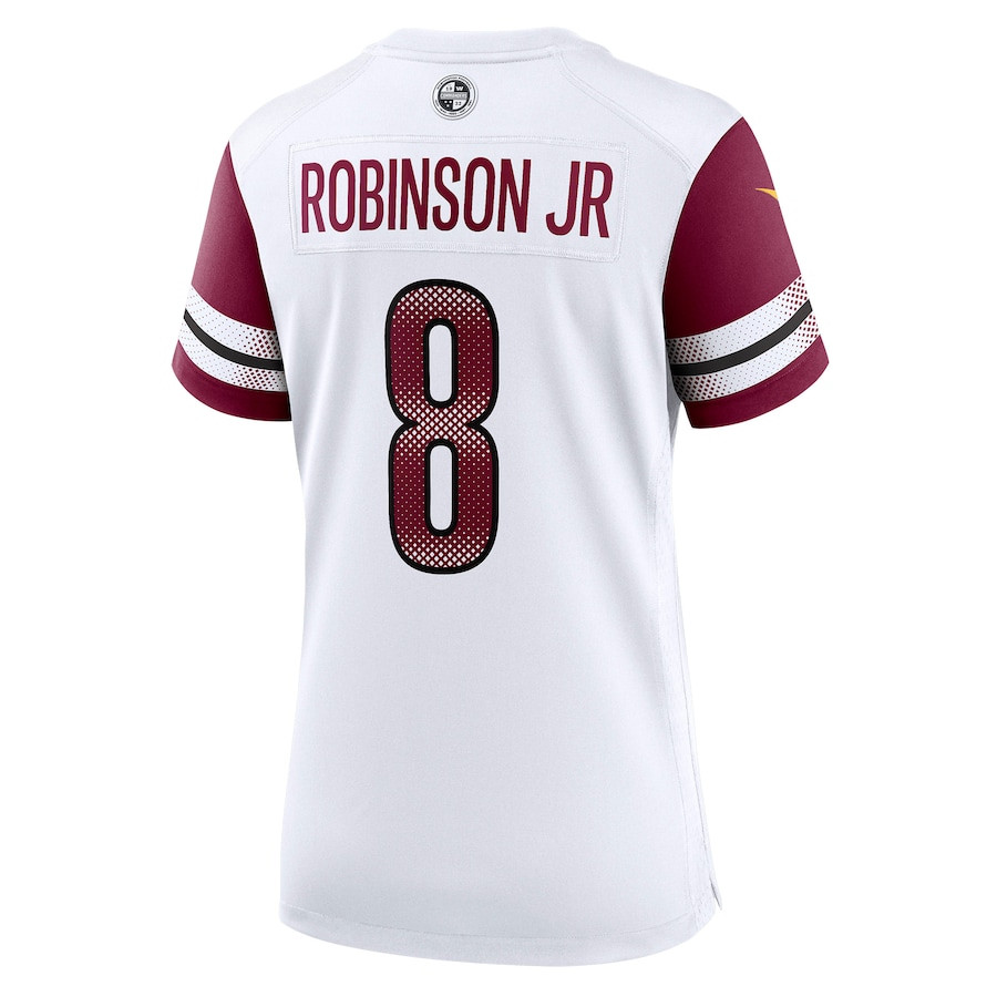 Brian Robinson Jr. 8 Washington Commanders Women's Away Game Player Jersey - White