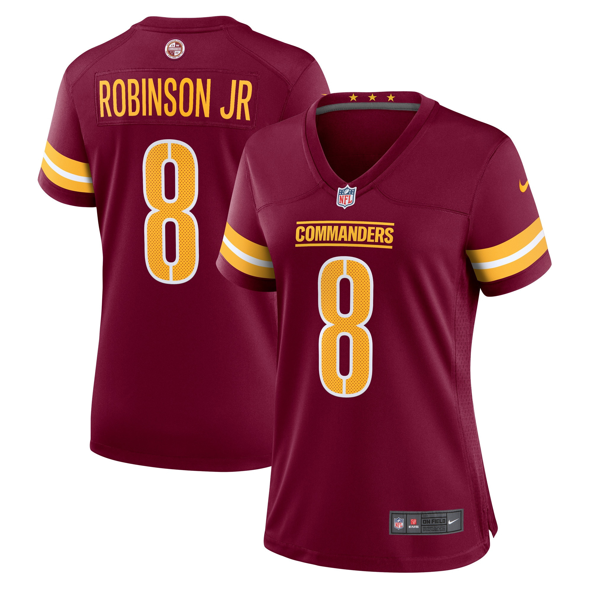 Brian Robinson Washington Commanders Womens Player Game Jersey - Burgundy Nfl
