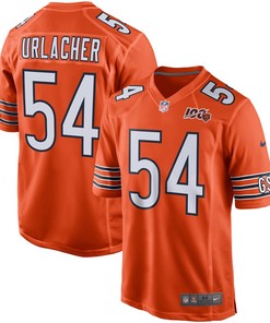 Brian Urlacher Chicago Bears Nike 100th Season Retired Game Jersey - Orange