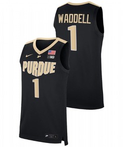 Brian Waddell 1 Purdue Boilermakers 2023 College Basketball Men Jersey - Black
