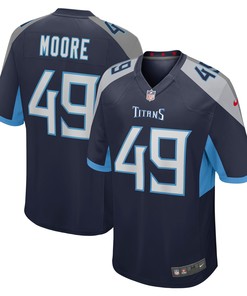 Briley Moore Tennessee Titans Game Jersey - Navy Nfl